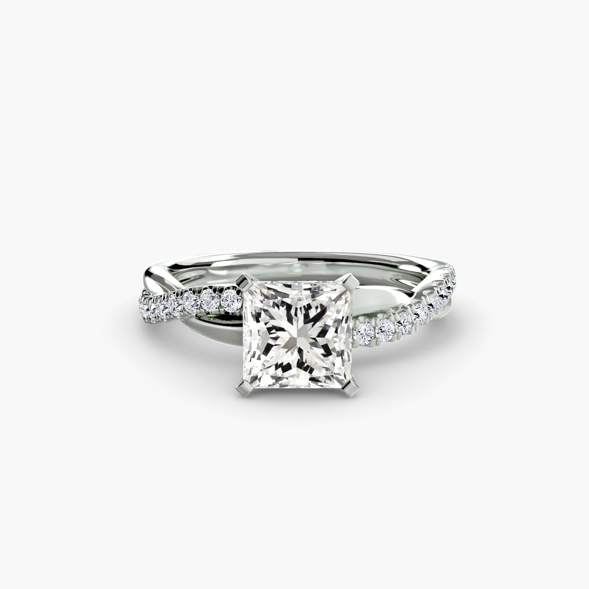 Ximena Emerald Twist Pavé Ring