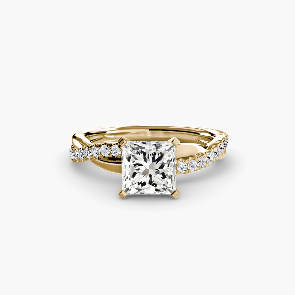 Ximena Emerald Twist Pavé Ring