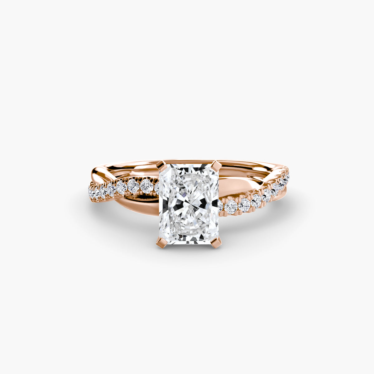 Ximena Emerald Twist Pavé Ring