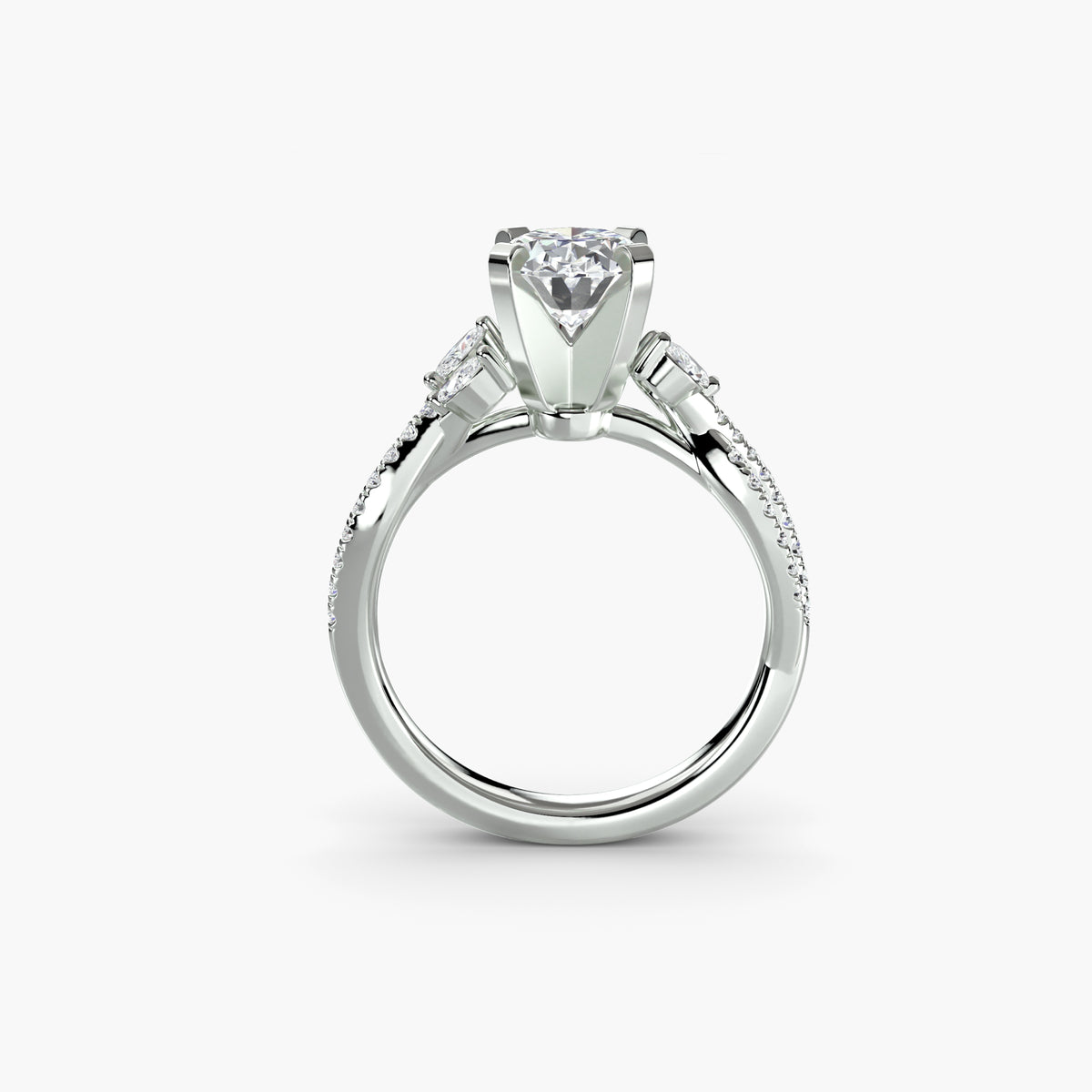 Vittoria Twist Pavé Ring