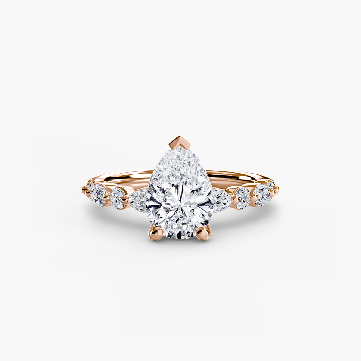 Noemi Solitaire with Eternity Pavé