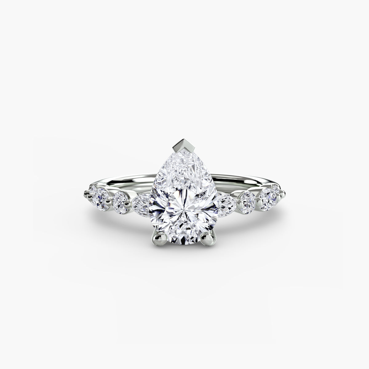 Noemi Solitaire with Eternity Pavé