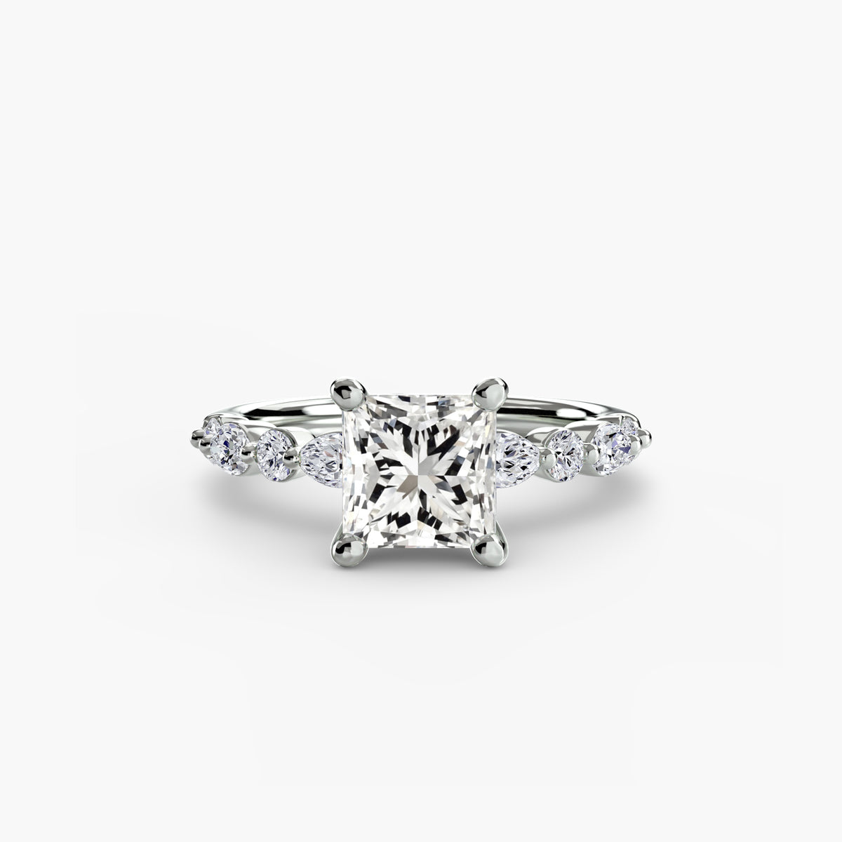Noemi Solitaire with Eternity Pavé