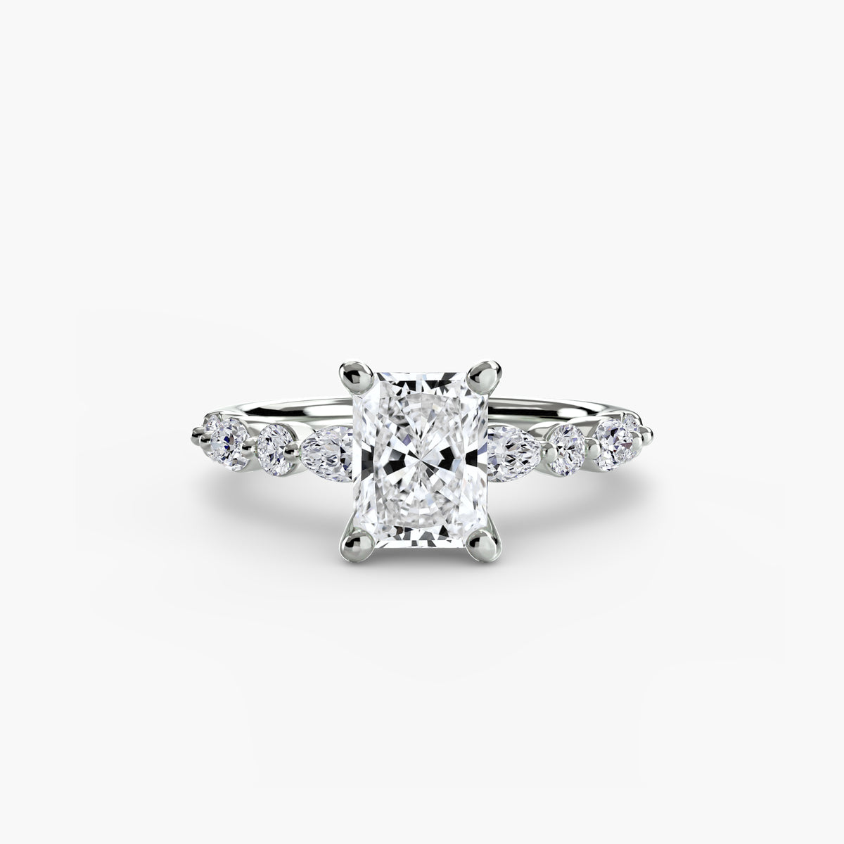 Noemi Solitaire with Eternity Pavé