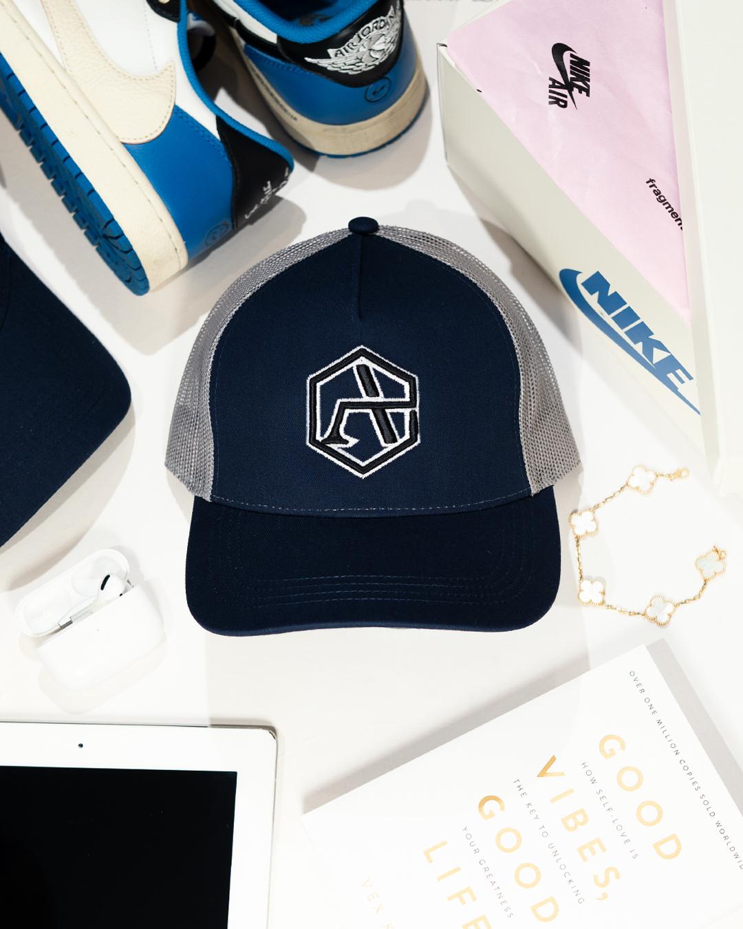 Navy & Grey Trucker Hat