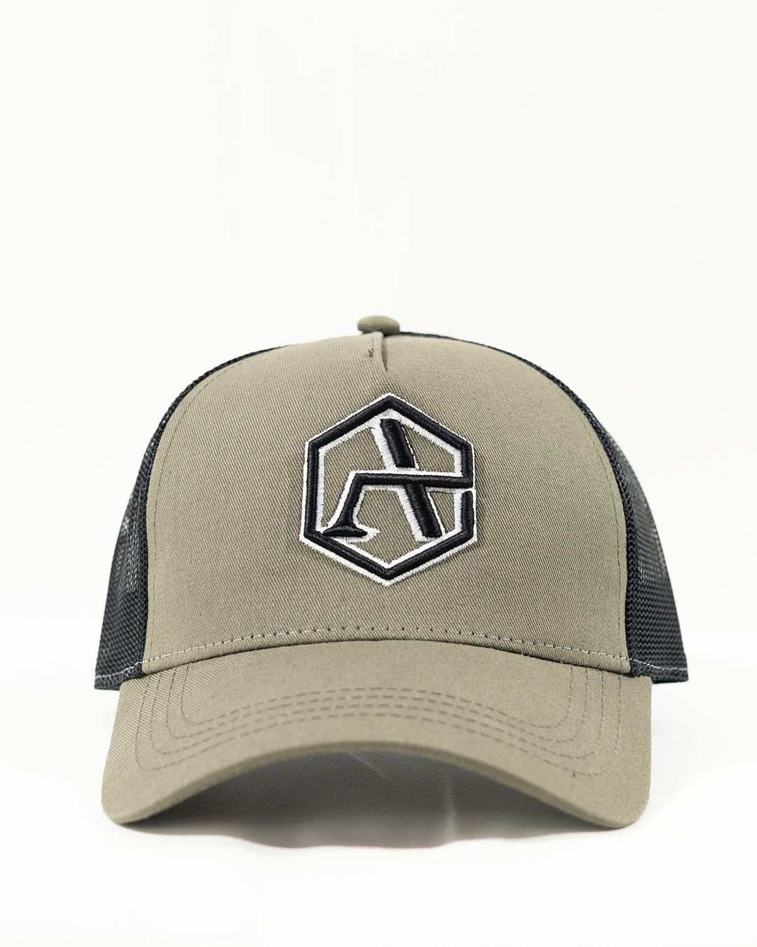 Khaki & Black Trucker Hat