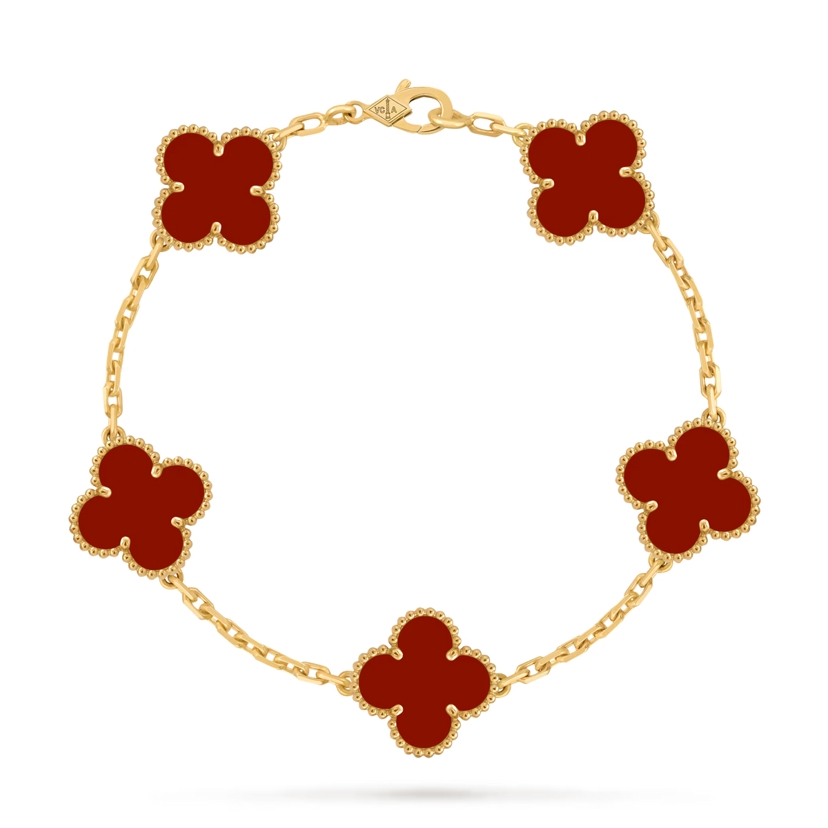 5 Clover Bracelet 18k Yellow Gold