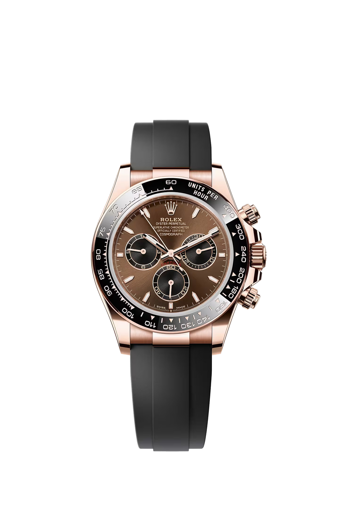 Rolex Cosmograph Daytona Everose chocolate dial Oysterflex 126515LN