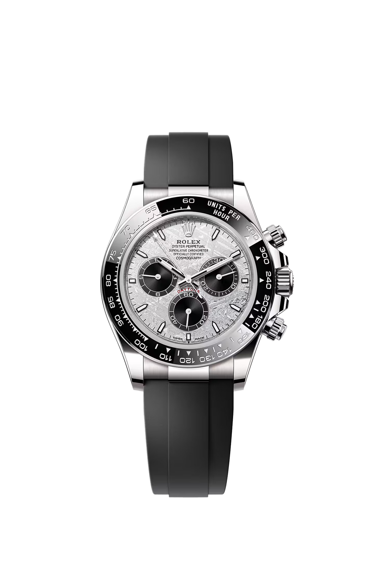 Rolex Cosmograph Daytona white gold meteorite dial Oysterflex 126519LN