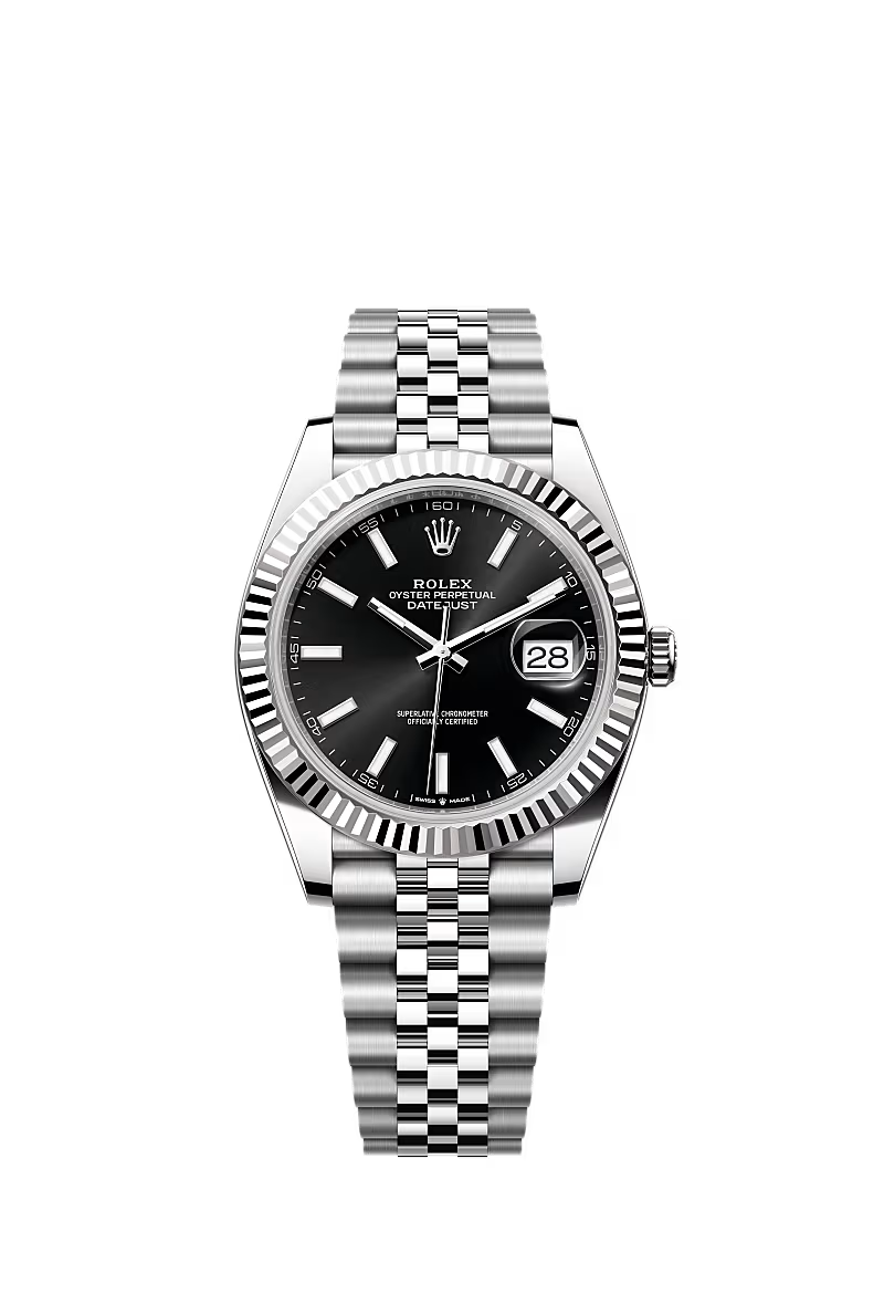 Rolex Datejust 41 Black Baton Dial 126334