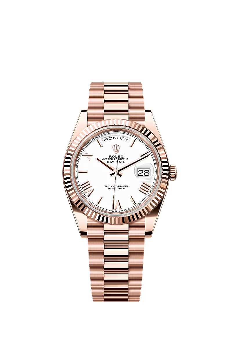 Rolex Day-Date 40 Rose Gold White Dial 228235