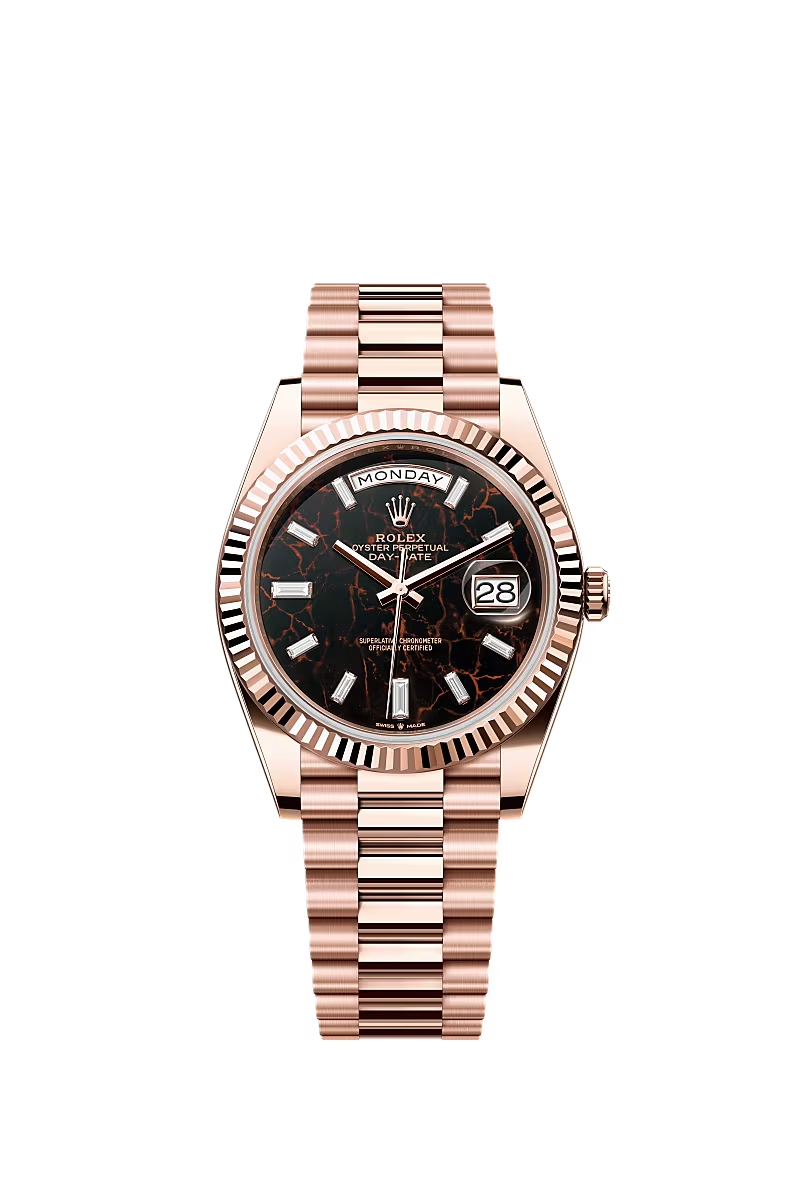 Rolex Day-Date 40 Rose Gold Eisenkiesel Dial 228235