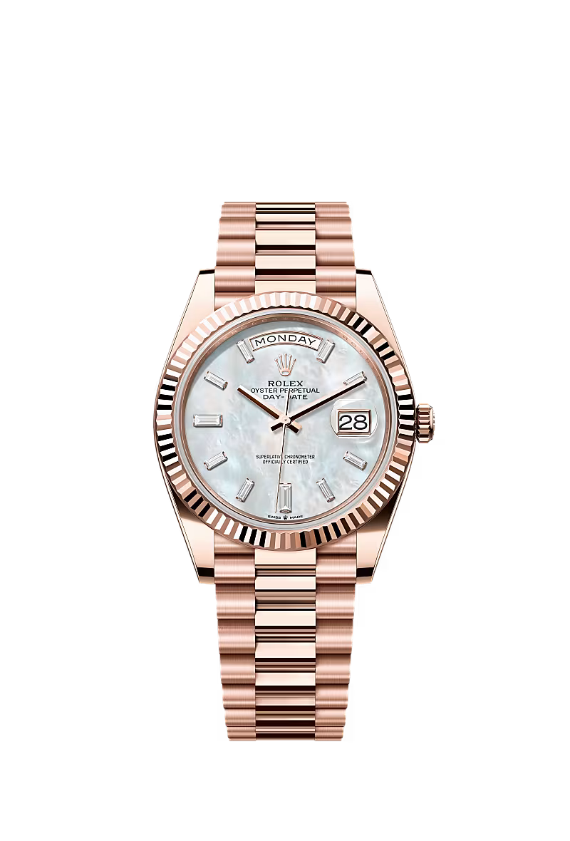 Rolex Day-Date 40 Rose Gold Mother of Pearl Dial 228235
